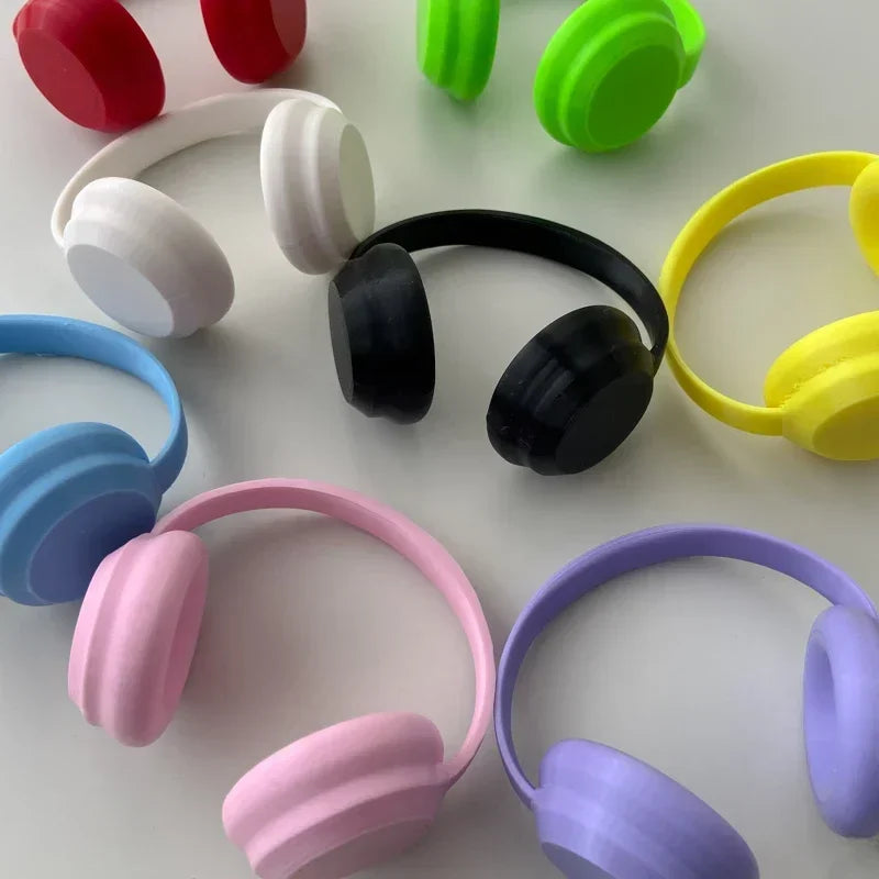 17cm Labubu Macaron Earphone Accessory – Fashion Doll Earphones for 10cm–17cm Plush Figures