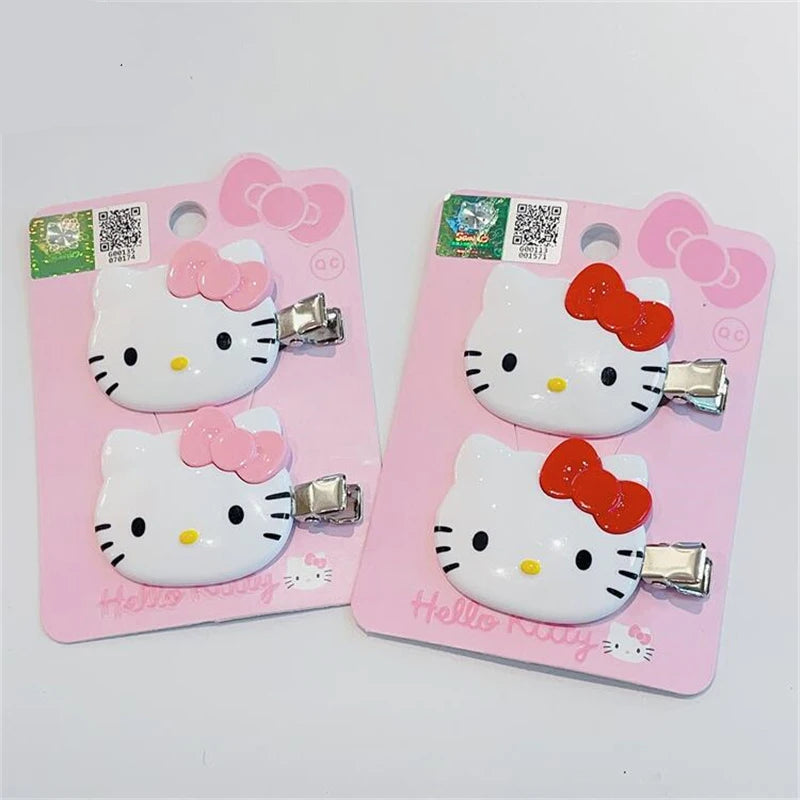 Hello Kitty Hairpin & Scrunchie Set – Cute Anime Hair Accessories for Baby Girls