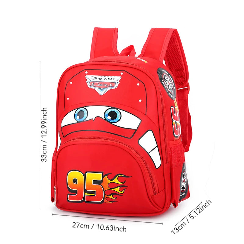 Cars-Themed Waterproof Lightweight Backpack – Kids’ Softback School Bag