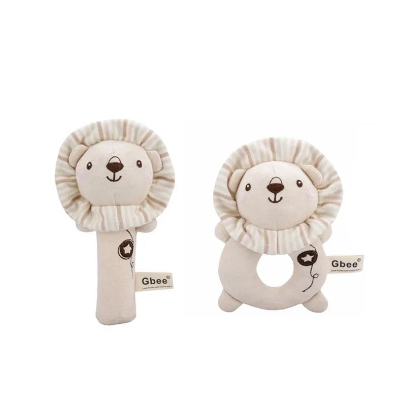 Organic Cotton Baby Hand Rattle – Soft Soothing Toy for Infant Sensory Development