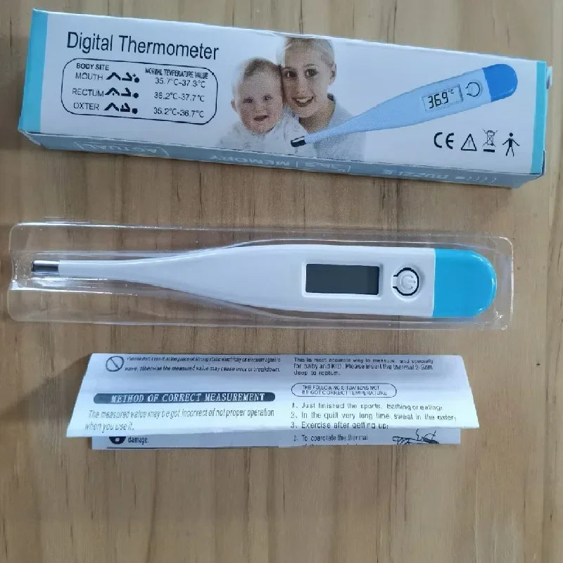 Digital Baby Bath & Body Thermometer – Accurate Armpit & Oral Temperature Monitor with Fever Alert