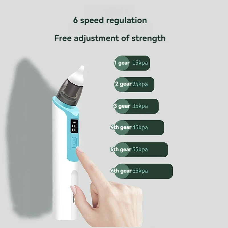 Electric Baby Nasal Aspirator – Rechargeable Mucus Cleaner for Newborn Congestion Relief