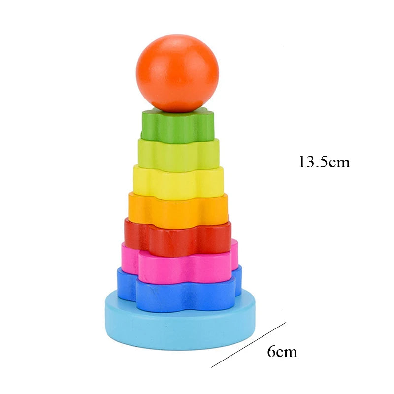 Montessori 3D Wooden Puzzle Toy – Educational Early Learning Game for Toddlers and Kids