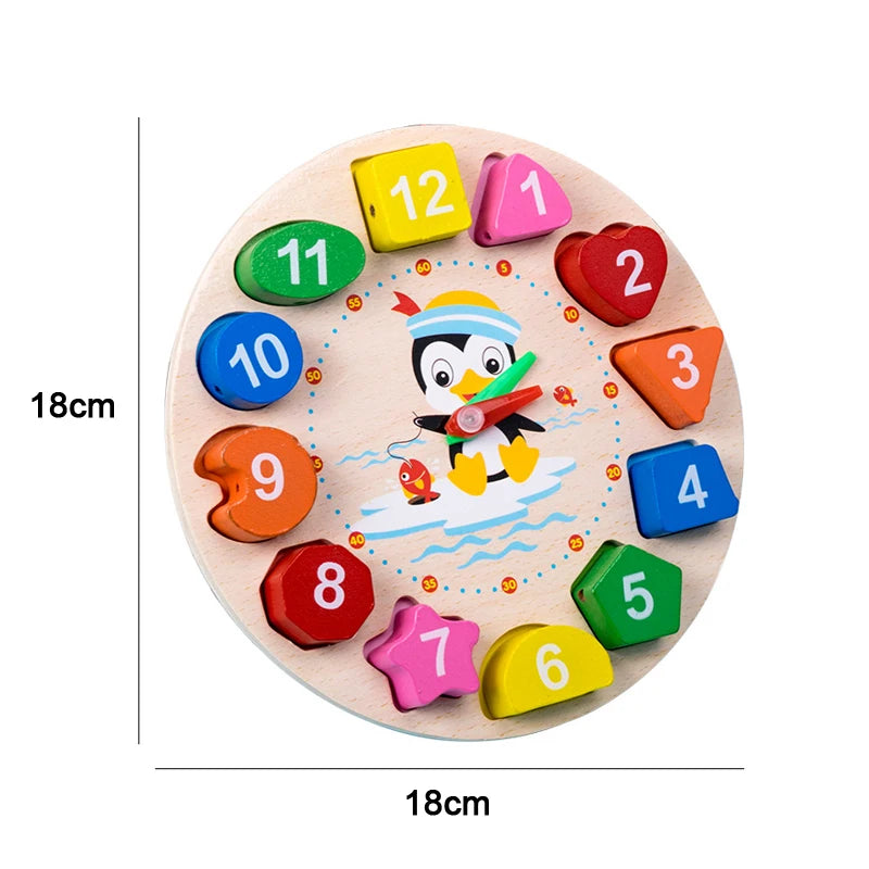 Montessori 3D Wooden Puzzle Toy – Educational Early Learning Game for Toddlers and Kids