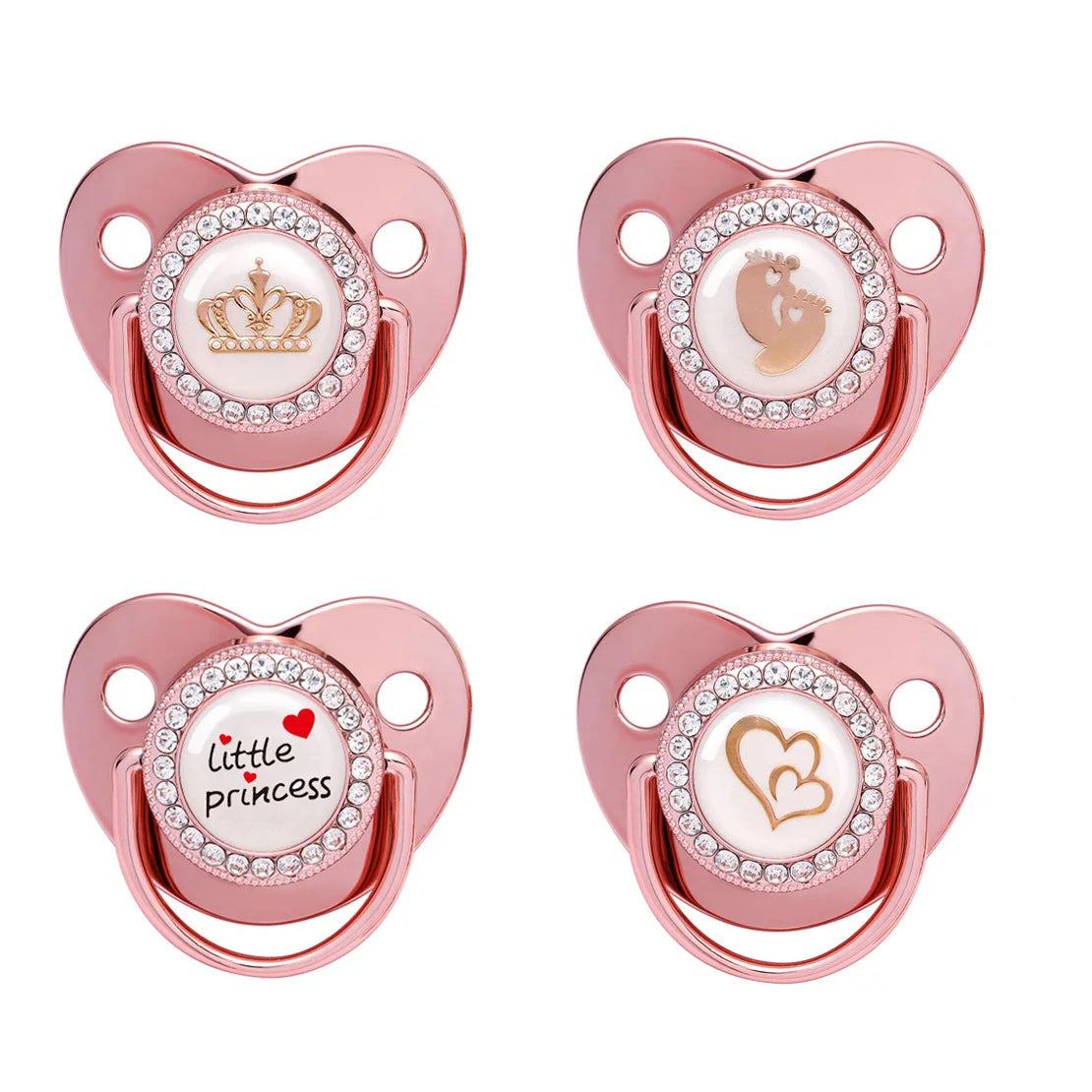 Baby Pacifier – BPA-Free Silicone Dummy with I Love Mum/Dad Design