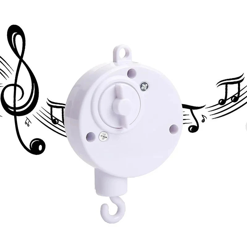 Revolving Music Box – Wooden Hanging Rattle Crib Toy for Newborns