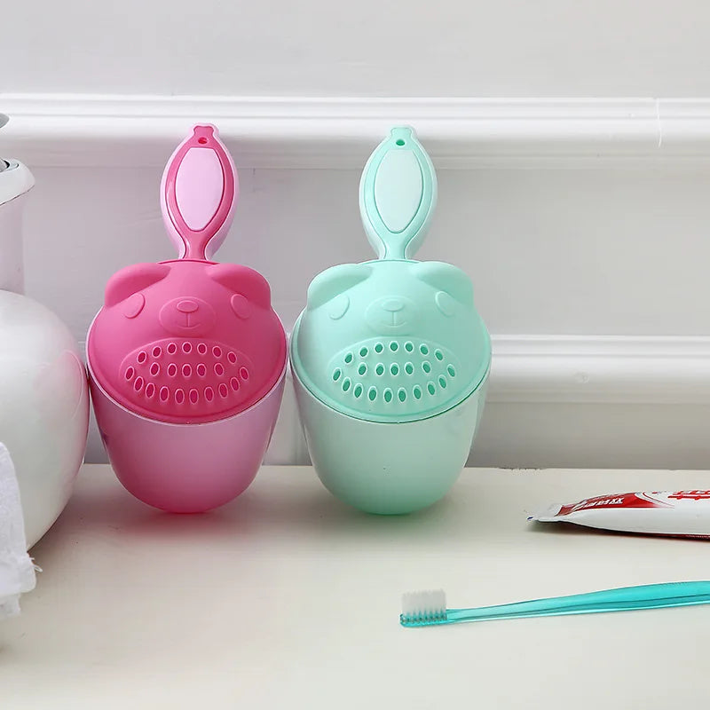 Cute Cartoon Baby Bath Shampoo Cup – Hair Rinsing Tool for Toddlers & Kids Bath Time