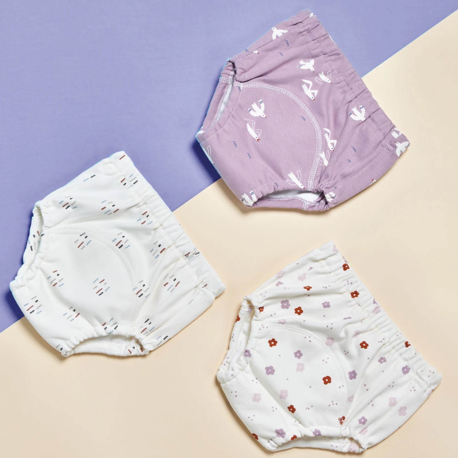 3-Pack Baby Training Pants – Reusable Cotton Waterproof Diaper Underwear (12–15kg)