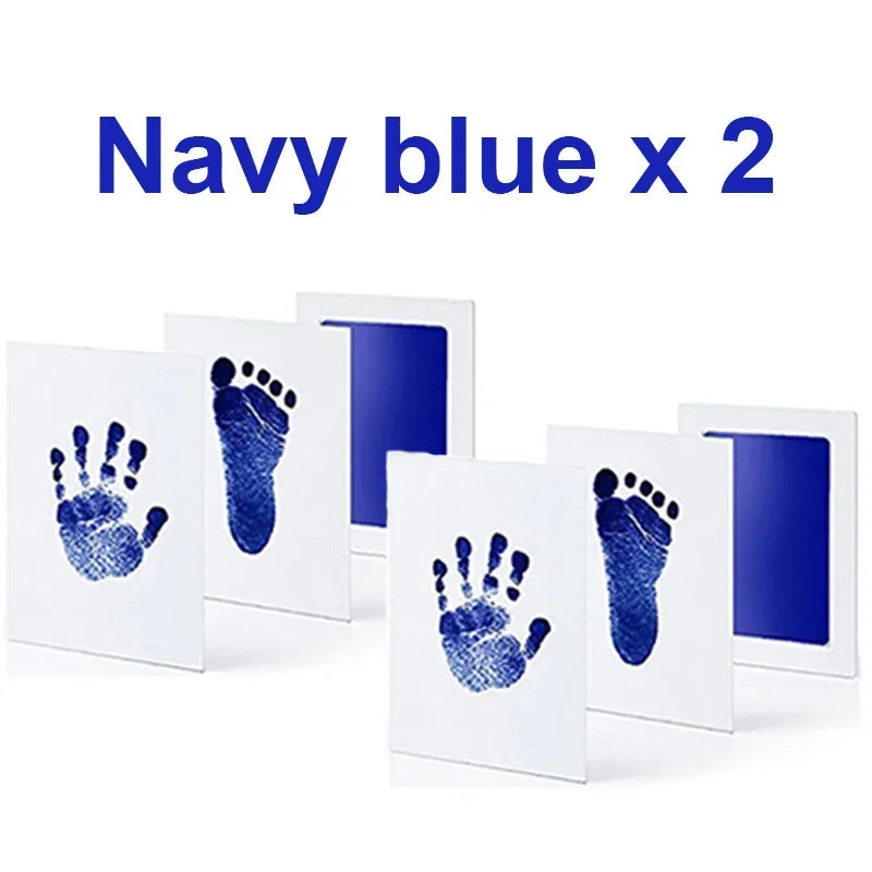 2-Set Baby Handprint & Footprint Ink Pads – Safe, Inkless Keepsake Kit for Babies or Pets