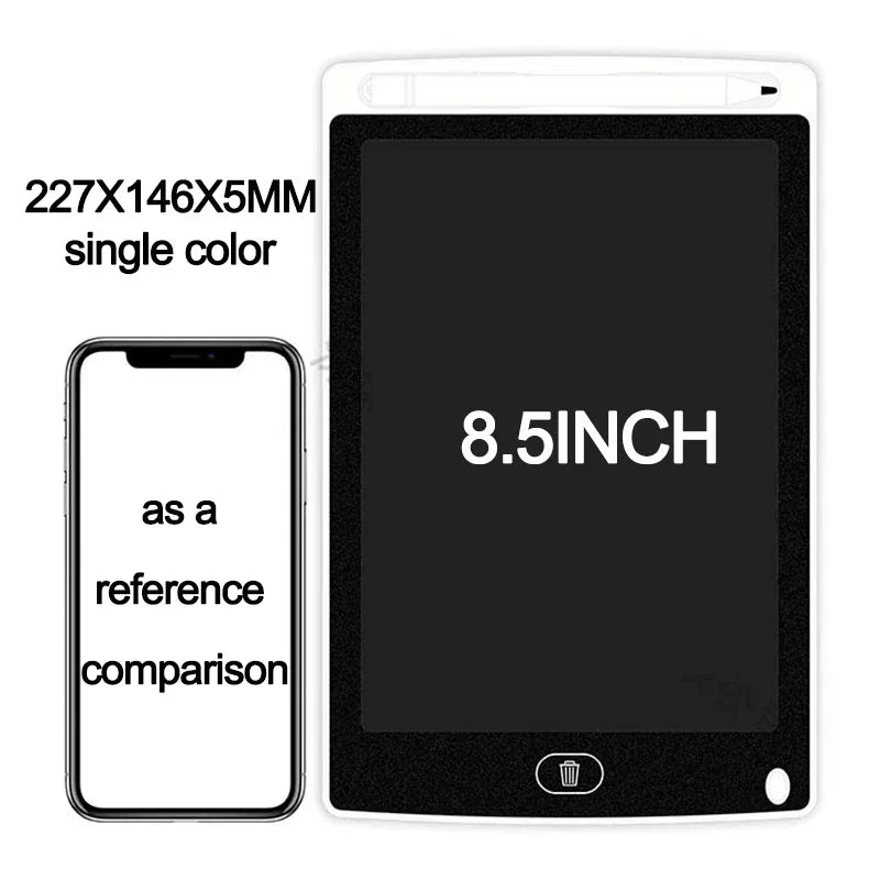 LCD Drawing Tablet for Kids – 4.4 / 8.5 Inch Magic Sketchpad with Battery Power