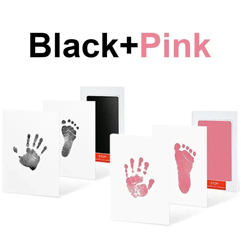 2-Set Baby Handprint & Footprint Ink Pads – Safe, Inkless Keepsake Kit for Babies or Pets