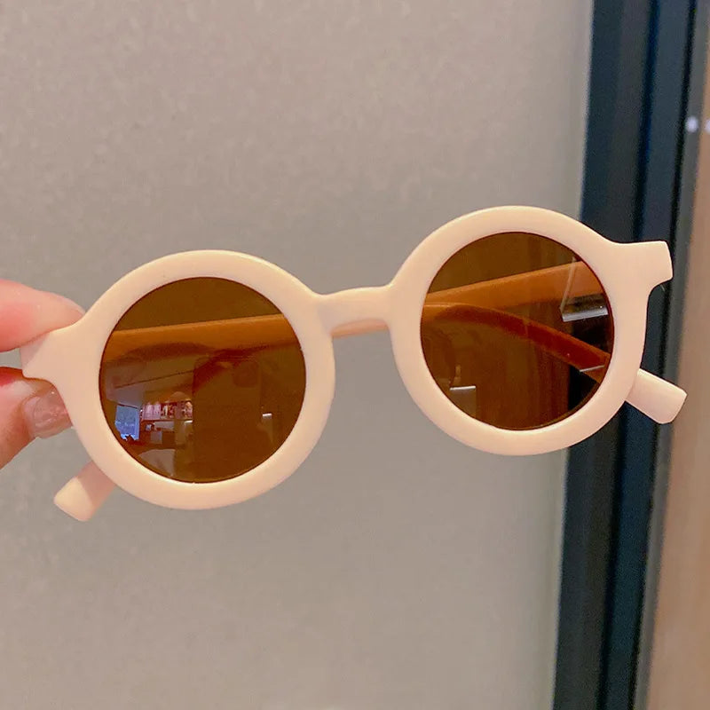 Children's Retro Round Sunglasses – UV Protection Summer Eyewear for Boys & Girls