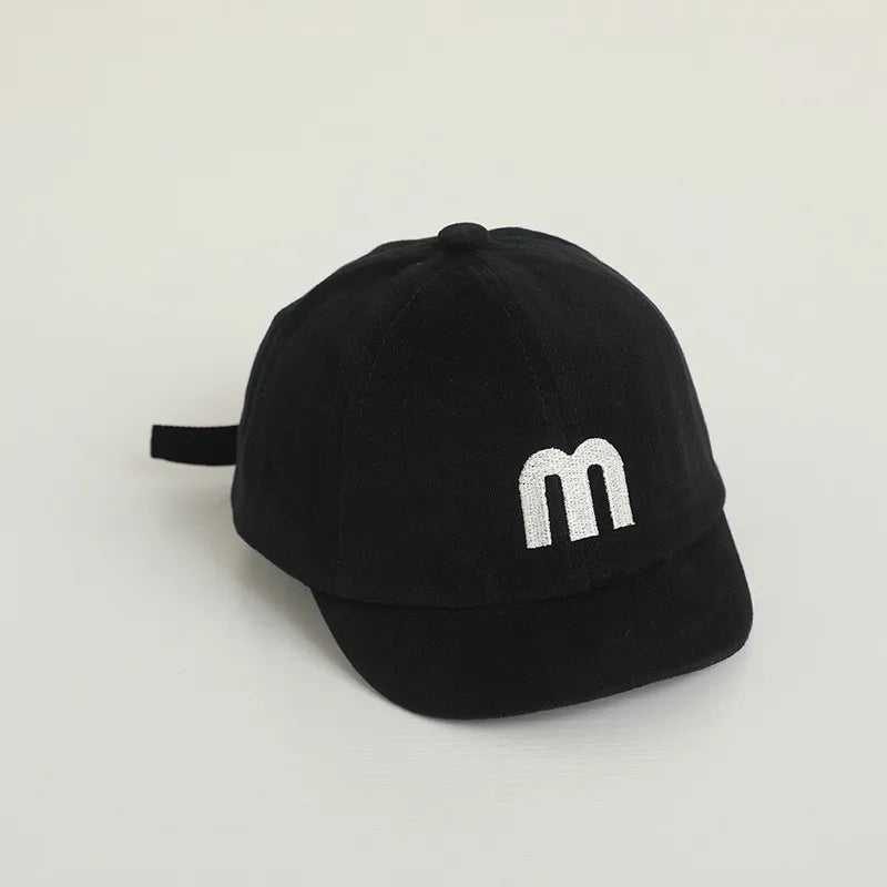 Embroidered Korean Baby Baseball Cap – Adjustable Cotton Summer Hat for 5M–3Y