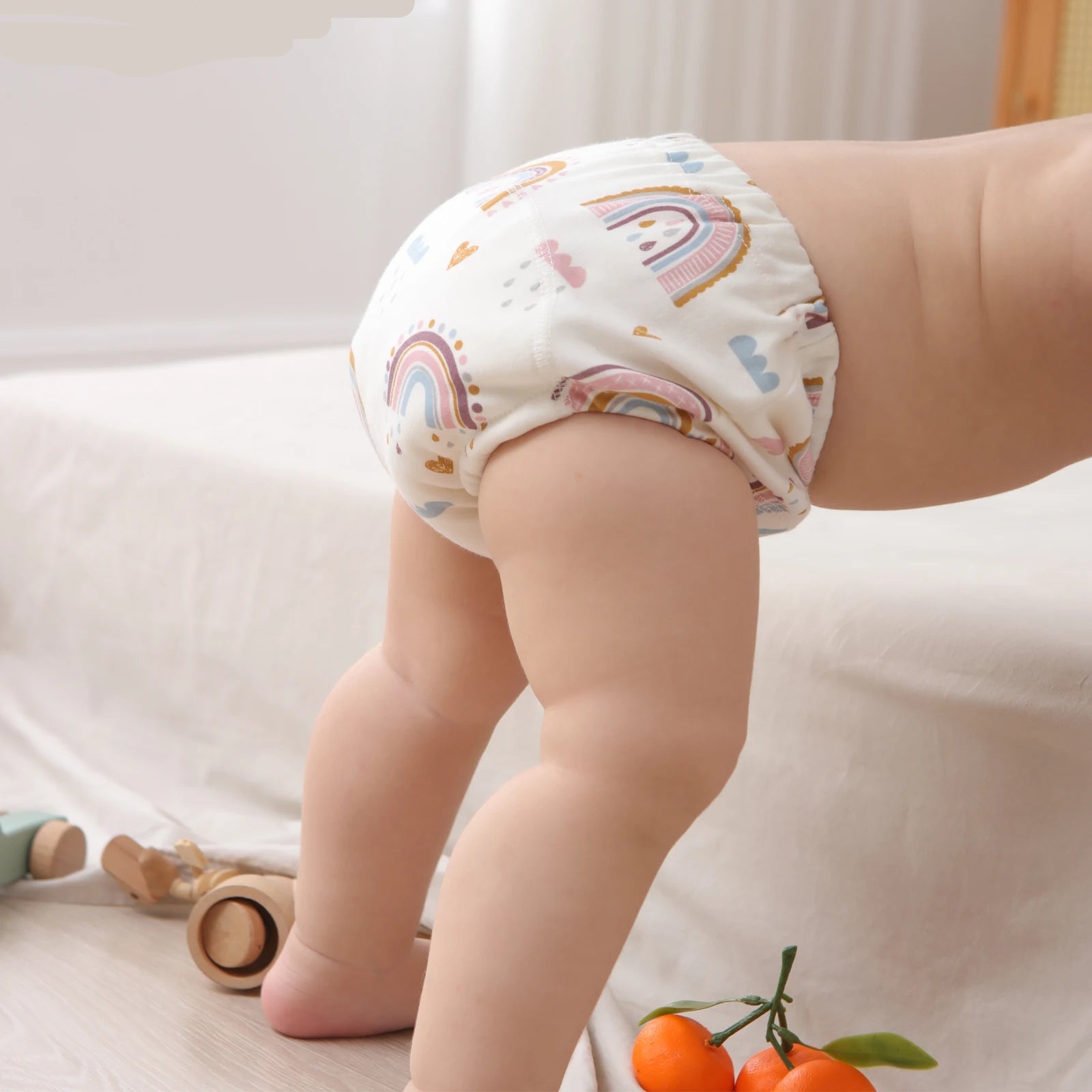 3-Pack Baby Training Pants – Reusable Cotton Waterproof Diaper Underwear (12–15kg)