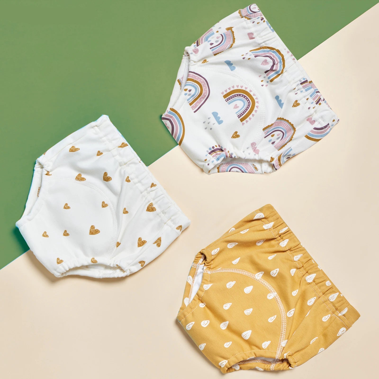 3-Pack Baby Training Pants – Reusable Cotton Waterproof Diaper Underwear (12–15kg)