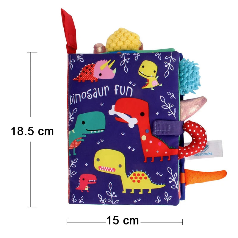 Soft Baby Cloth Book – Sensory Learning Toy for Infants Aged 0–12 Months