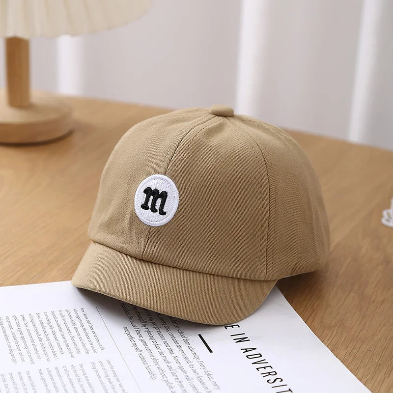 Embroidered Korean Baby Baseball Cap – Adjustable Cotton Summer Hat for 5M–3Y