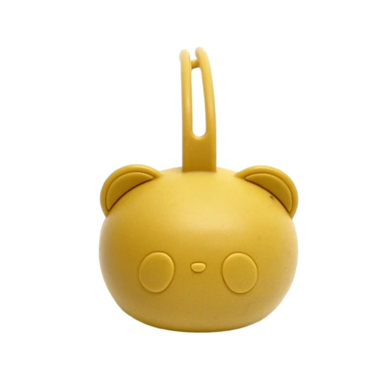 Bear Shaped Silicone Pacifier Case – Dustproof Soother Storage Bag for Babies and Toddlers