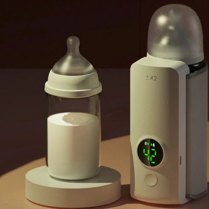 Cordless Portable Baby Bottle Warmer – Travel Milk Heater for Parents with Infants & Toddlers
