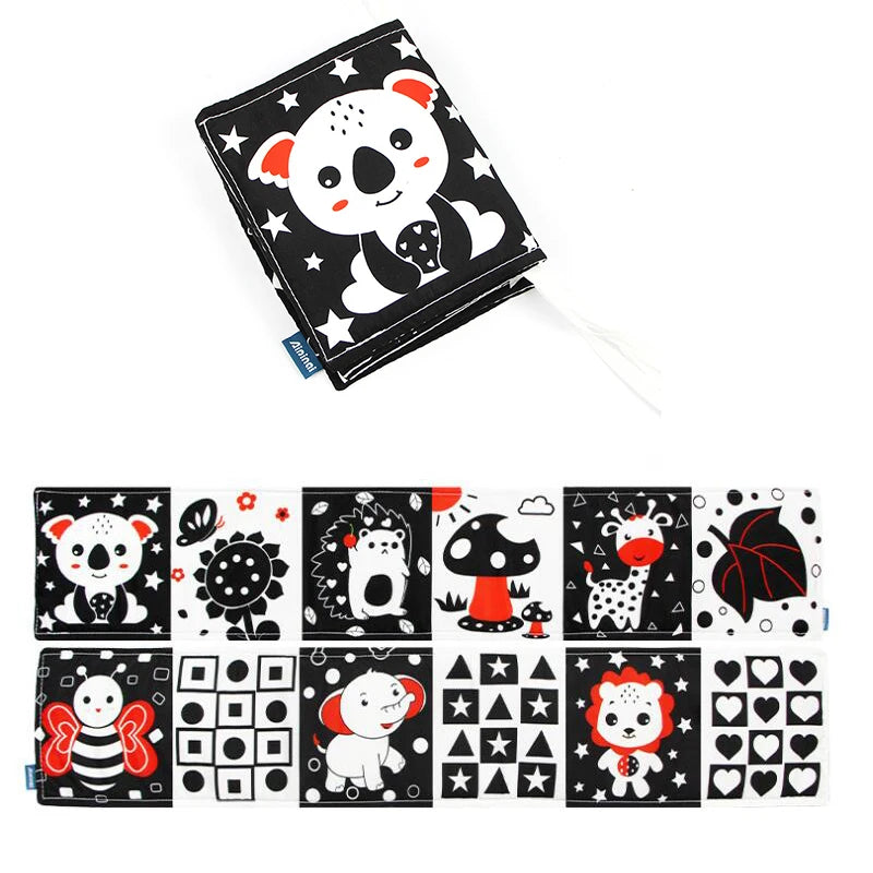 Soft Baby Cloth Book – Sensory Learning Toy for Infants Aged 0–12 Months
