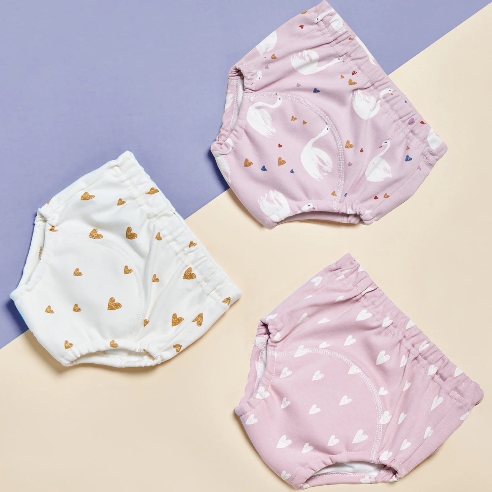 3-Pack Baby Training Pants – Reusable Cotton Waterproof Diaper Underwear (12–15kg)