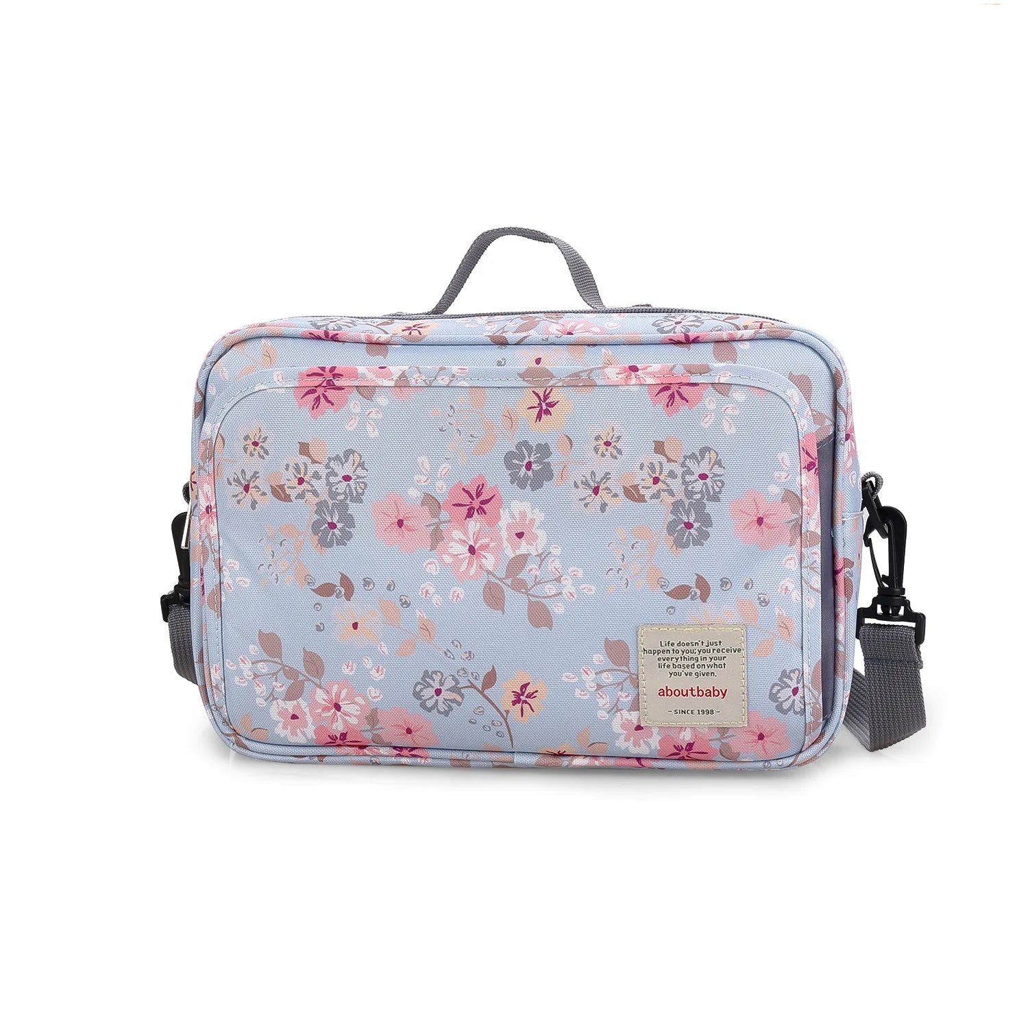 Waterproof Baby Mummy Bag – Wet/Dry Double Handle Diaper Organizer with Fashion Prints