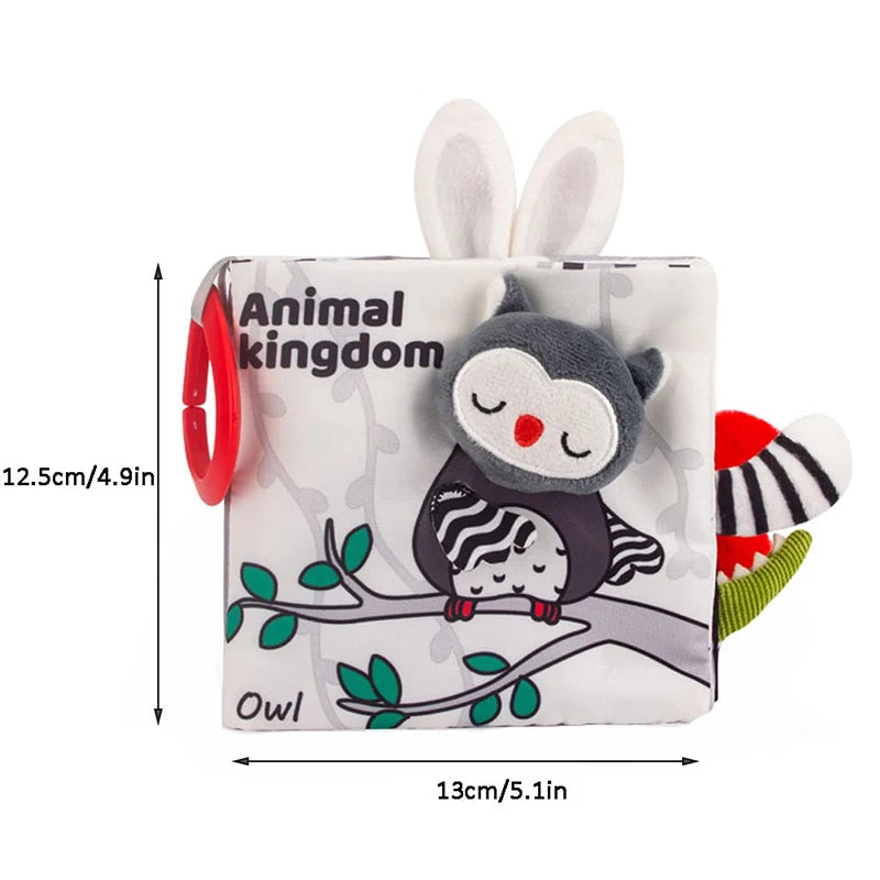 Soft Baby Cloth Book – Sensory Learning Toy for Infants Aged 0–12 Months