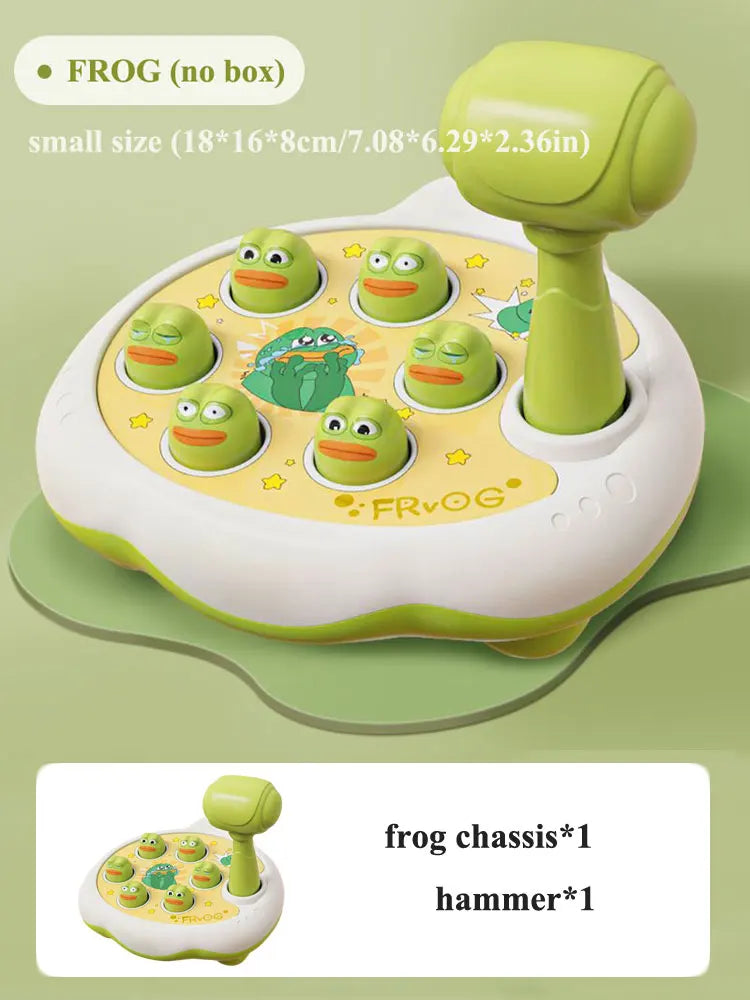 Montessori Animal Hammer Toy – Duck, Frog & Pig Puzzle Game for Toddlers 12–24 Months