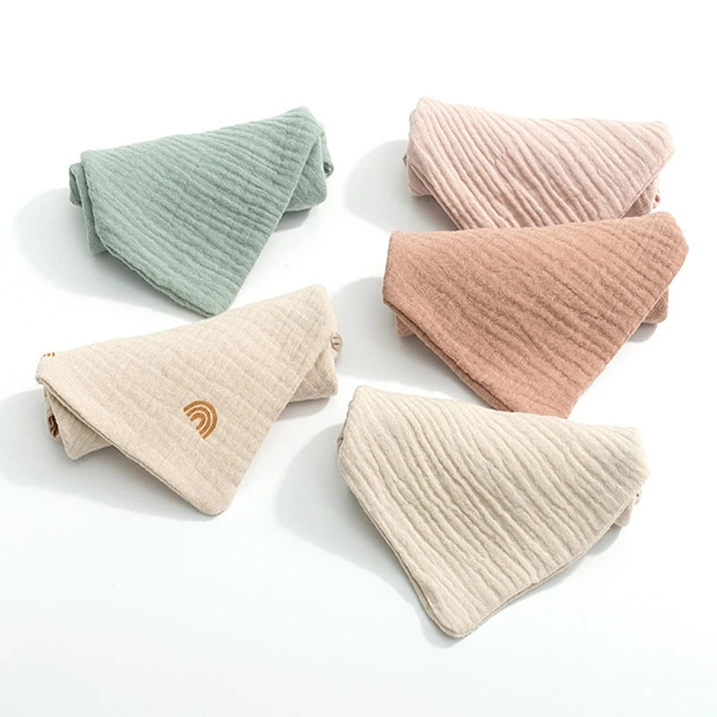 5PCS Soft Cotton Baby Washcloths Set – Absorbent Face Towels for Daily Baby Care