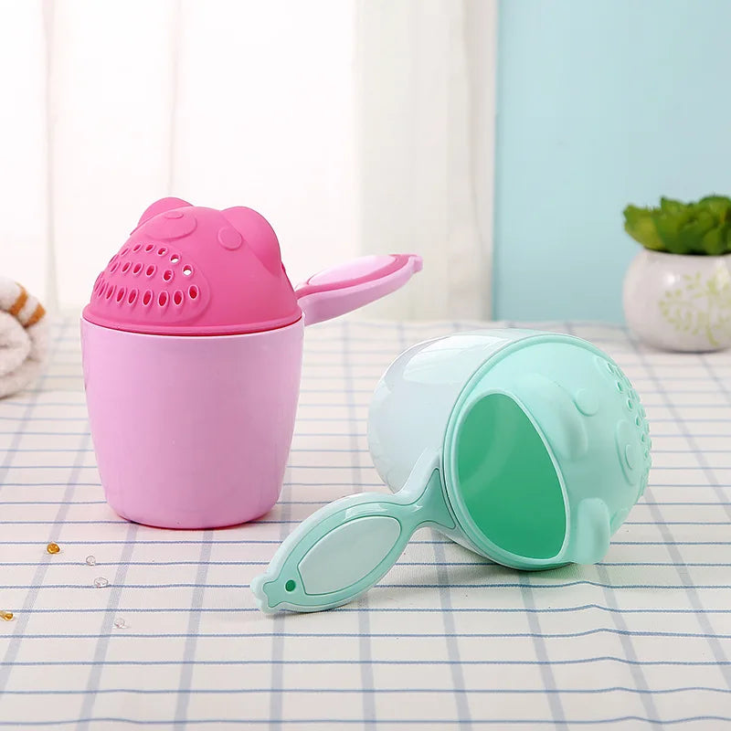 Cute Cartoon Baby Bath Shampoo Cup – Hair Rinsing Tool for Toddlers & Kids Bath Time