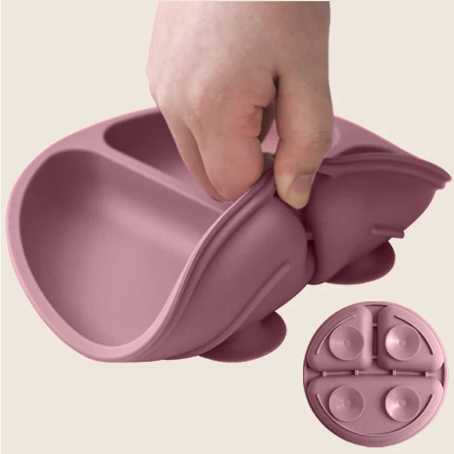 Silicone Suction Plate for Babies – BPA Free Toddler Feeding Tableware