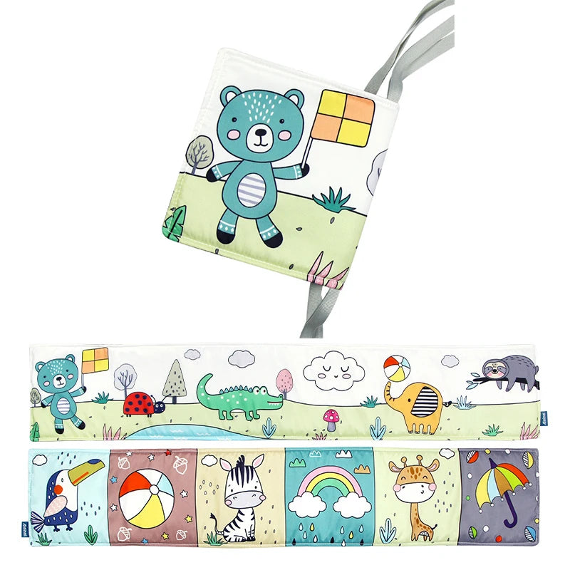 Soft Baby Cloth Book – Sensory Learning Toy for Infants Aged 0–12 Months