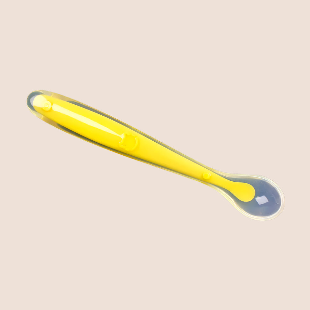 Baby Silicone Feeding Spoon – Soft Training Tableware with Storage Box