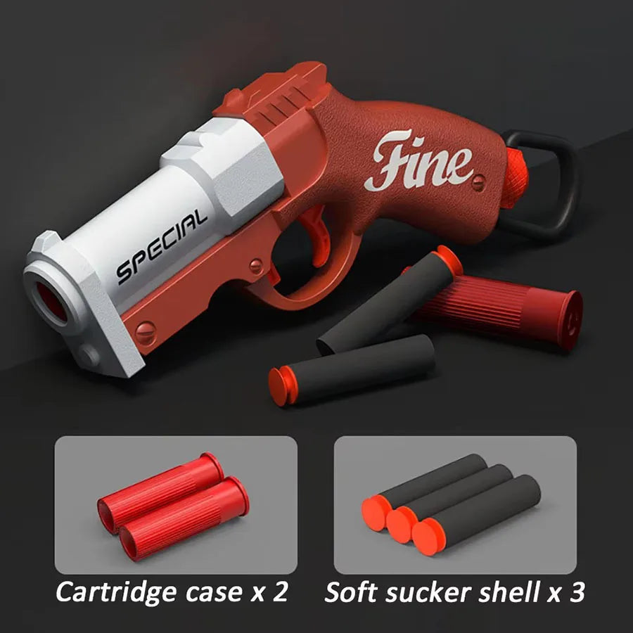 Mini S686 Soft Bullet Blaster – Shell-Ejecting Toy Gun for Outdoor Foam Battles