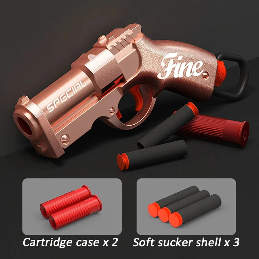 Mini S686 Soft Bullet Blaster – Shell-Ejecting Toy Gun for Outdoor Foam Battles
