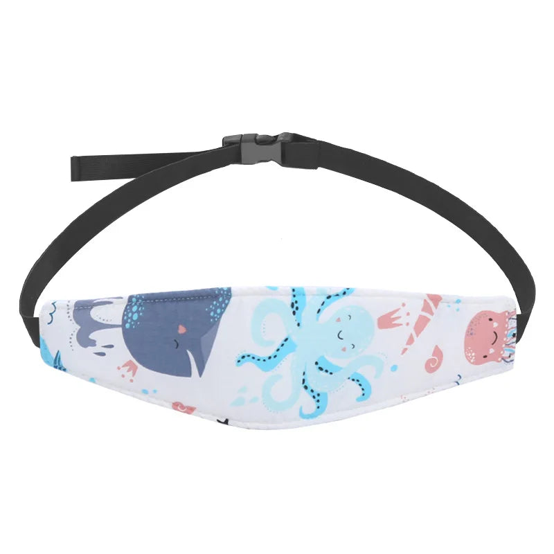 Adjustable Baby Car Seat Head Support Belt – Stroller Sleep Positioner Pillow for 0–6 Years