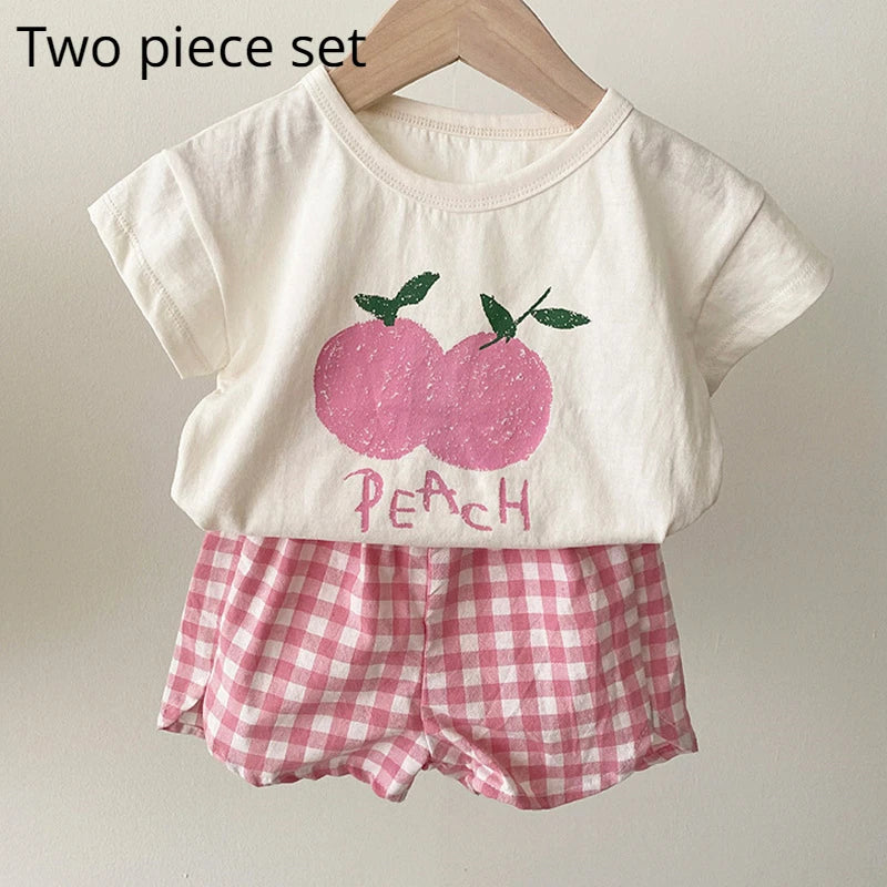 Unisex Cotton Baby Pajamas Set – Sleeveless Summer Cartoon Nightwear for Toddlers 1–3Y