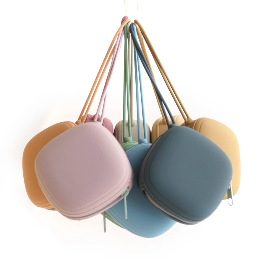 Portable Silicone Baby Pacifier Holder Case – Food Grade Zipper Soother Box for On-the-Go Use