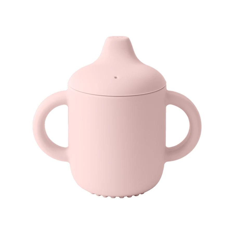Baby Silicone Drinking Cup with Handles – 180ml Portable Feeding Cup for Infants and Toddlers