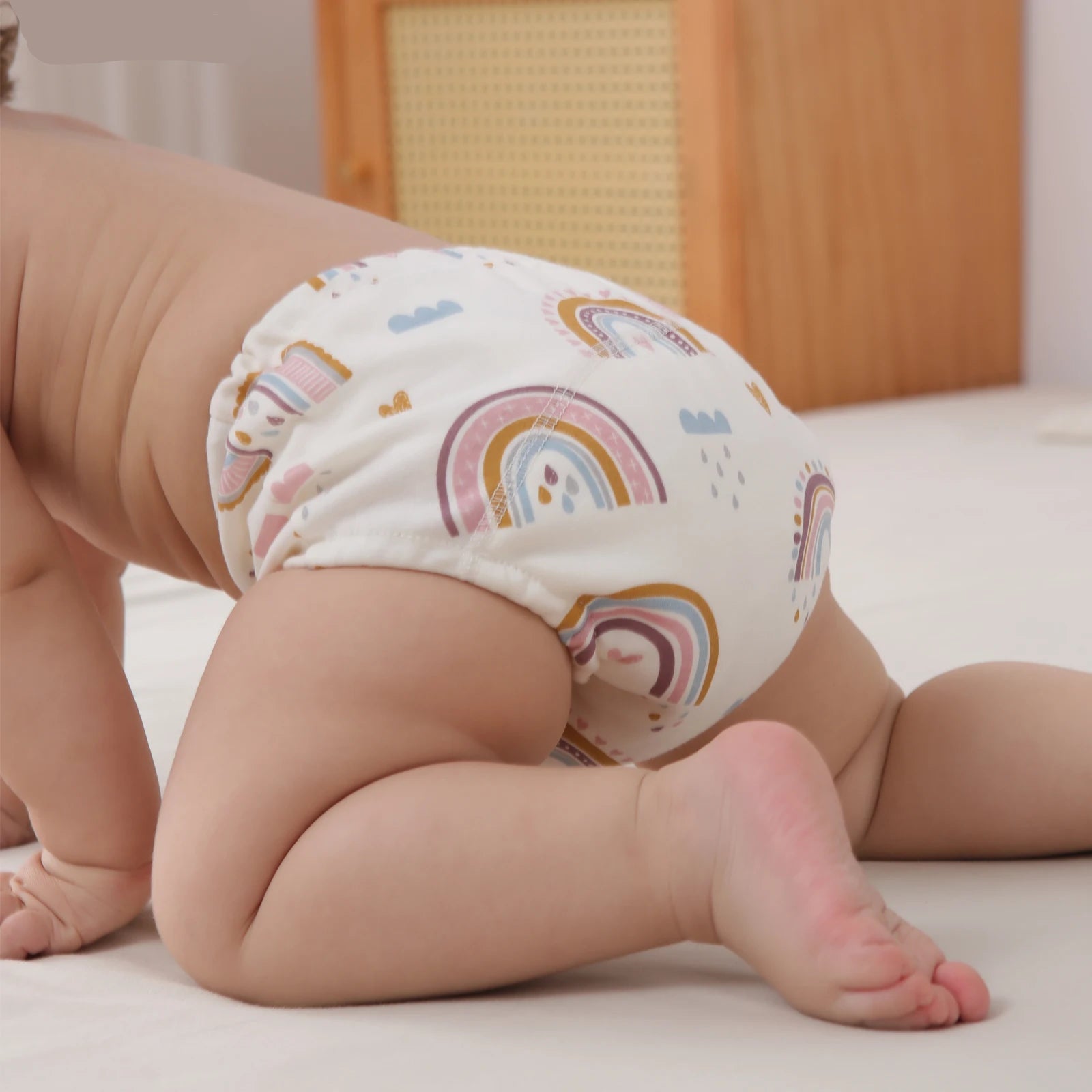 3-Pack Baby Training Pants – Reusable Cotton Waterproof Diaper Underwear (12–15kg)