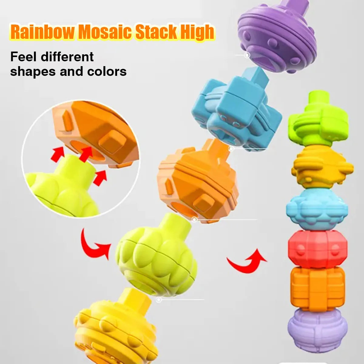 Montessori Baby Sensory Sorting Toy – Educational Colour Blocks for 12–36 Months