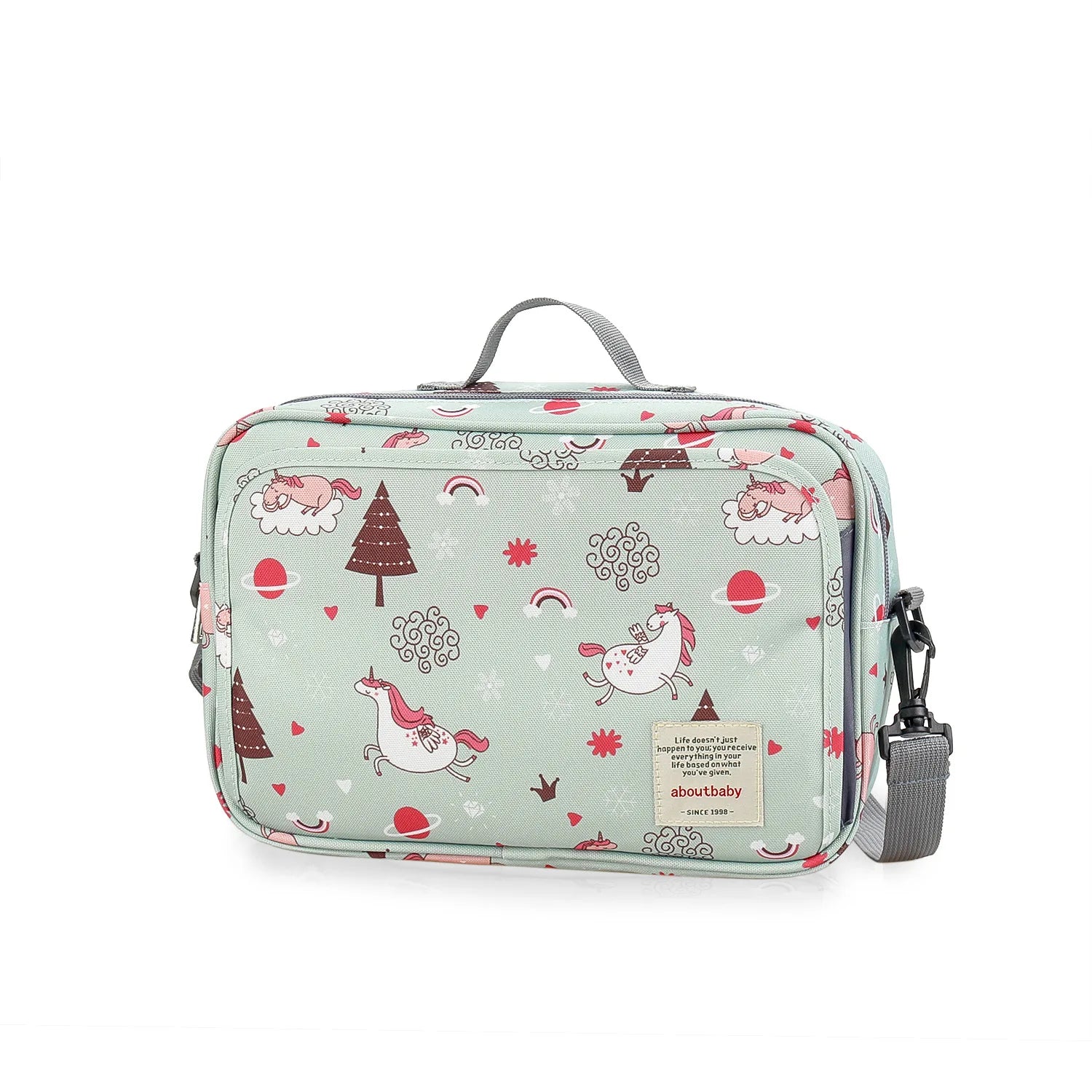 Waterproof Baby Mummy Bag – Wet/Dry Double Handle Diaper Organizer with Fashion Prints