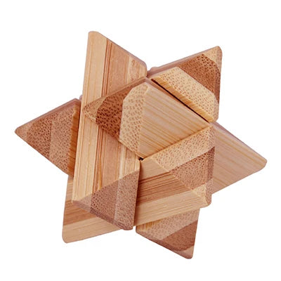 Wooden Kong Ming Lock Lu Ban Puzzle Toy for Kids & Adults – Brain Teaser 3D Montessori Game
