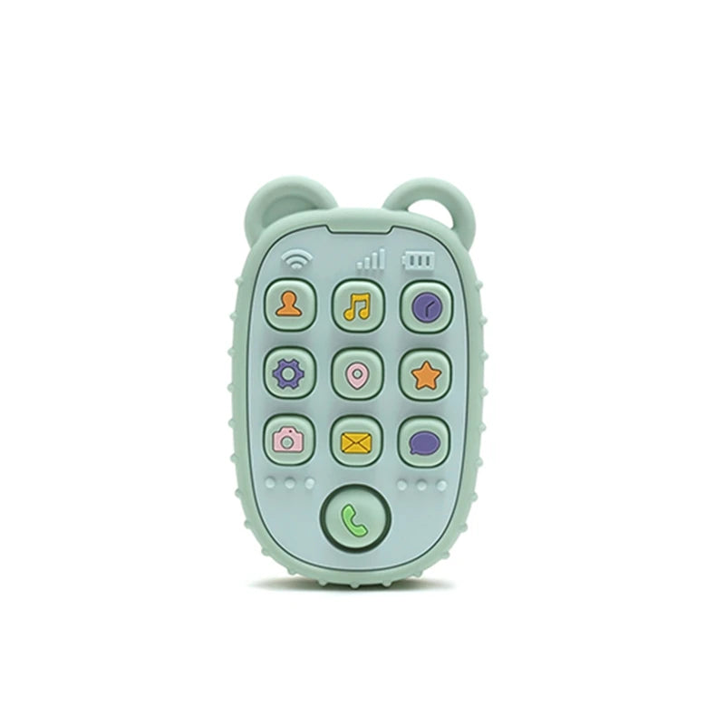 Baby Teether Glove Cartoon Bear | BPA-Free Silicone Molar Mitt for Teething Relief