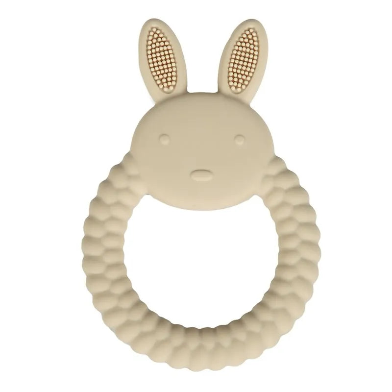 Baby Teether Glove Cartoon Bear | BPA-Free Silicone Molar Mitt for Teething Relief