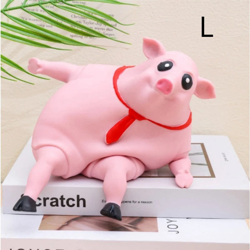 Cute Pink Pig Squeeze Toy – Stress Relief Animal Doll for Kids