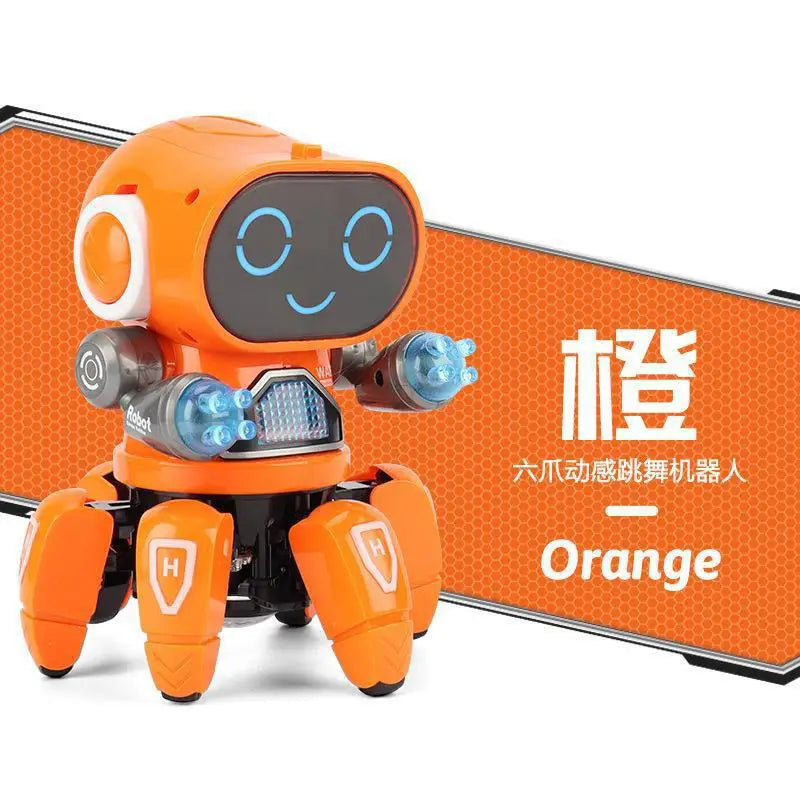 Kids Dance Octopus Robot – 6-Claw LED Music Toy for Boys and Girls (Ages 3–6)