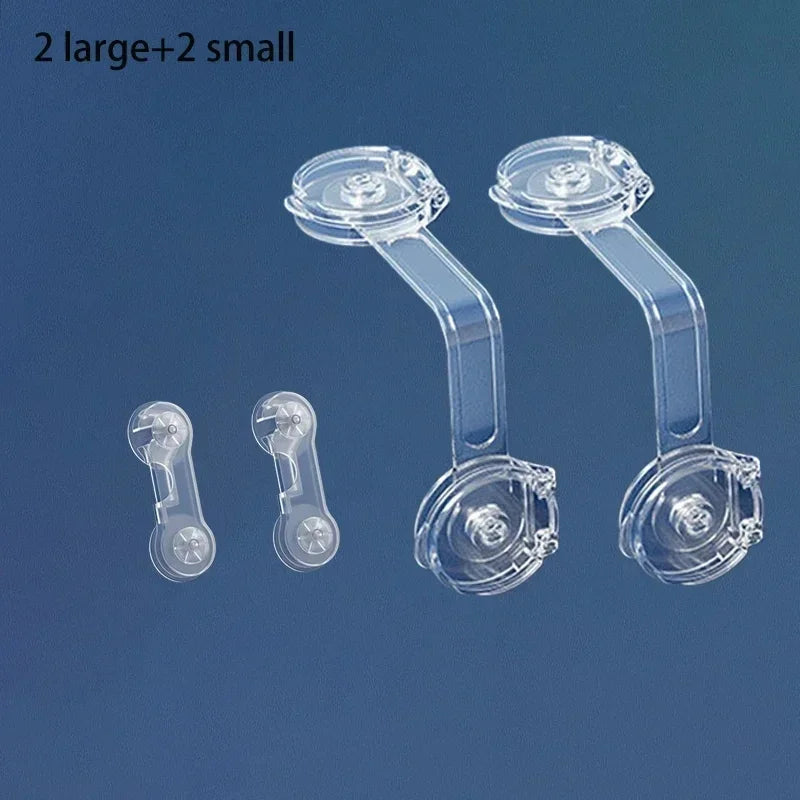 4/6pcs Baby Safety Drawer Locks – Anti-Pinch Cabinet & Fridge Lock Buckles