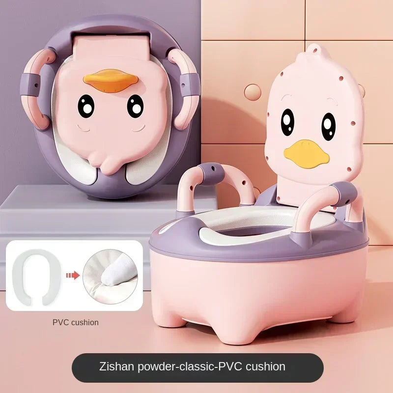 Cartoon Duck Potty Training Toilet – Soft Cushion Toilet for Toddlers