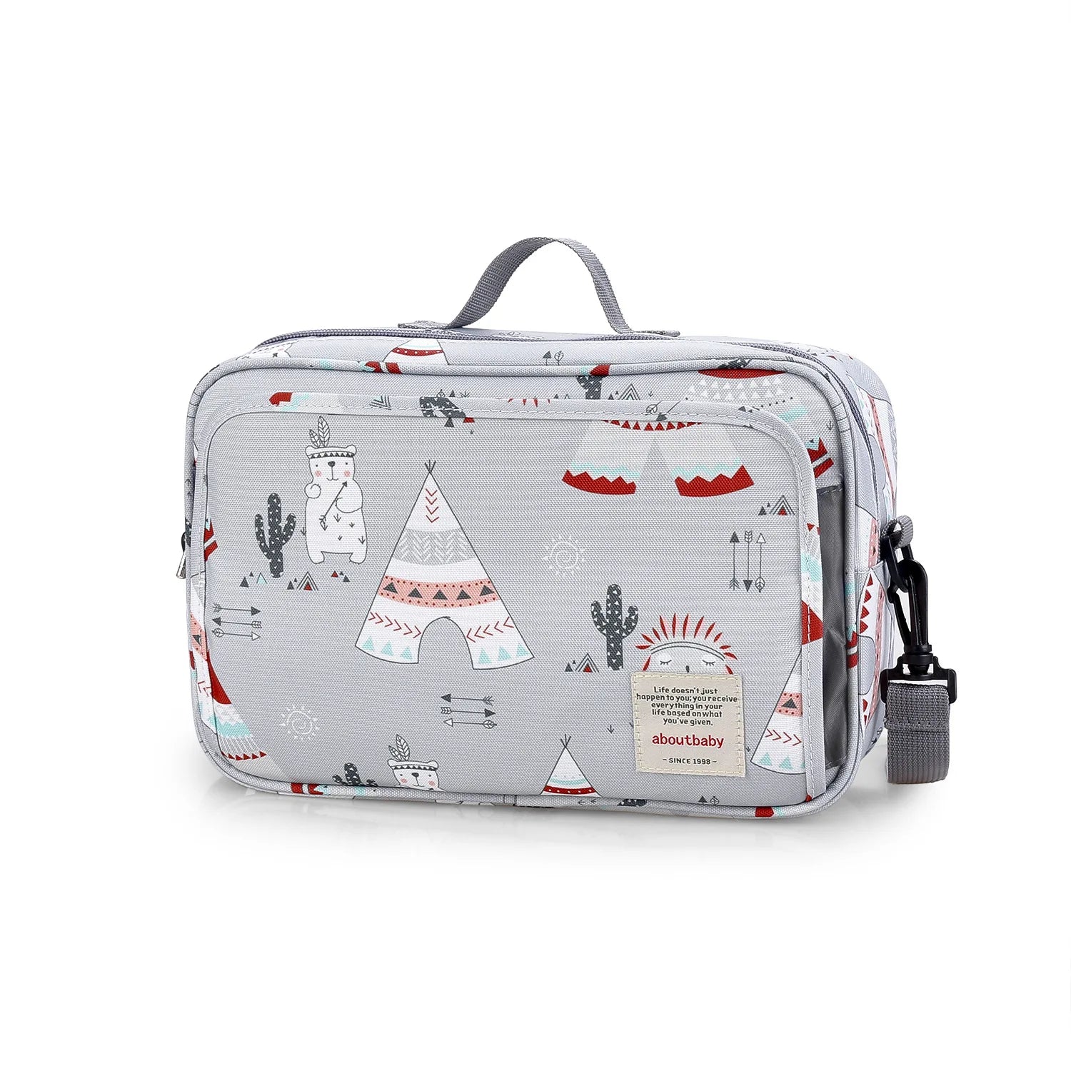 Waterproof Baby Mummy Bag – Wet/Dry Double Handle Diaper Organizer with Fashion Prints